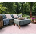 thumbnail image 3 of SAFAVIEH Courtyard Claudia Geometric Indoor/Outdoor Area Rug, Pink/Beige, 5'3" x 7'7", 3 of 10