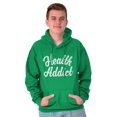 thumbnail image 5 of Health Addict Vegetarian Vegan Diet Hoodie Sweatshirt Women Men Brisco Brands X, 5 of 5