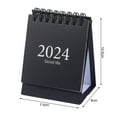 thumbnail image 6 of Jiaroswwei 2023-2024 Mini Desk Calendar Plan Book Spiral Coil Page Turning Date Recording 17 Monthly Calendar for Planing Event Log Year of 2024 Calendar Table Decoration Office School Supplies, 6 of 7