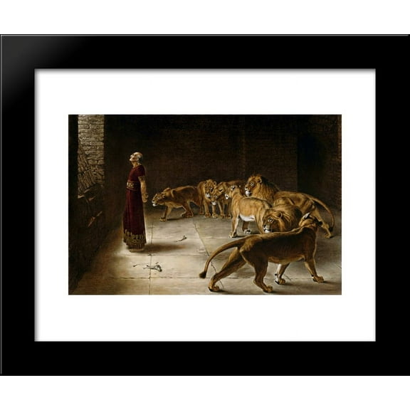 Daniel's Answer to the King 20x24 Framed Art Print by Briton Riviere