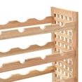 thumbnail image 5 of vidaXL Wine Rack for 25 Bottles Solid Walnut Wood 63x25x73 cm, 5 of 5