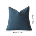 thumbnail image 3 of Sokhug Faux Lamb Fur Pillow Cover - 18x18in Teddy Curly Throw Pillow Case, Blue, 3 of 7