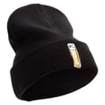 thumbnail image 4 of St. Patrick's Day Drink Embroidered Big Size Acrylic Long Beanie - Black XL-3XL, 4 of 5