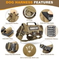 thumbnail image 3 of Chaleco para perros WINSEE Service Dog para perros grandes, color negro, 3 of 7