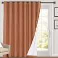 thumbnail image 1 of Cortinas opacas Prince-Deco 100% opacas, 250 x 275 cm, color naranja, 1 of 7