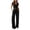 *Black, variant on Women's 2 Piece Drawstring Sweatsuit Sets,Short Sleeve Crop Top and Wide Leg Pants For Women,Ladies Y2K Going Out Outfits with Pockets,Black,S-2XL