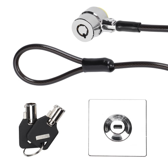 Laptop Lock Cable, 180 Degrees Rotatable Computer Lock Galvanized Steel Durable for Monitors for Projectors for Laptops Computers