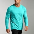 thumbnail image 3 of Gamivast Men's Long Sleeve T Shirt Crew Neck Solid Color Basic Tee Soft Stretch Casual Lightweight Tops for Daily Wear Workout Layering, 3 of 7