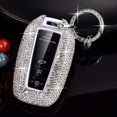 thumbnail image 3 of Key Fob Cover Compatible with Toyota Prius Camry Corolla CHR RAV4 Land Cruiser Highlander Avalon GT86 2017-2026 4 Button Keychain Case Holder Protector,White, 3 of 9