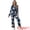 Navy Blue, variant on DARING DIVA Women's 2 Pcs Satin Silky Floral Pajama Sets XS Navy Blue