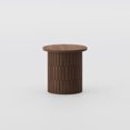 thumbnail image 2 of POVISON 19.69" Modern Minimalist Side Table, MDF, Walnut Veneer, 2 of 8