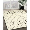 thumbnail image 3 of Ahgly Company Machine Washable Indoor Rectangle Contemporary Parchment Beige Area Rugs, 6' x 9', 3 of 7