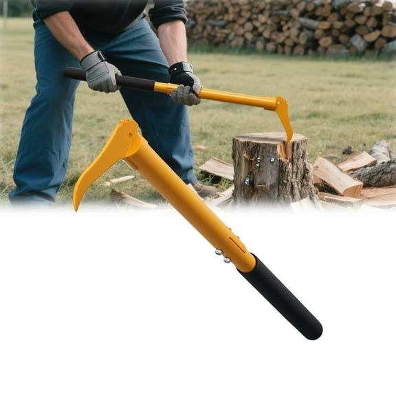 AEASKIEY Hookaroon, 29" Manganese Steel Pickaroon Heavy Duty with Anti-Slip Handle for Lifting Rotating Dragging Stacking Logs Moving Wood Firewood Tool Forestry Tools