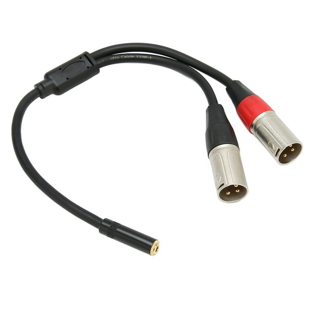 3.5mm 1/8 to XLR Microphone Cable Professional Balanced Dual XLR Male to  3.5mm Female Stereo Cable 1.0ft 