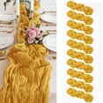 thumbnail image 1 of 10 Pack Dark Green Cheesecloth Table Runner, 10FT Gauze Boho Rustic Tablecloth for Wedding Reception, Bridal Shower Holiday Party, 1 of 9