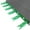 Green | 49" | 6 Teeth, variant on Yeshouse Heavy Duty Bucket Tooth Bar Designed for Sub-Compact Tractors, No Drilling Required, Fits 1/2-Inch or Smaller Bucket Cutting Edges