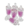 thumbnail image 4 of 5 Unidades Mini Modelo de Dulces Frascos Coloridοs Adornos, Juguete de Niños para Decoración Comedor, Cocina de Dollhouse 8 x 8 *21 mm Morado oscuro, 4 of 8