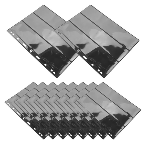 10 Pcs Stamp Collection Album Stamps Photo Album Pages Trading Card Pages Postage Stamp Album Stamp Holder