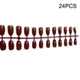 thumbnail image 2 of Uñas postizas de ataúd Vogacara CE012054-04 Degradado rojo oscuro 24 piezas, 2 of 6