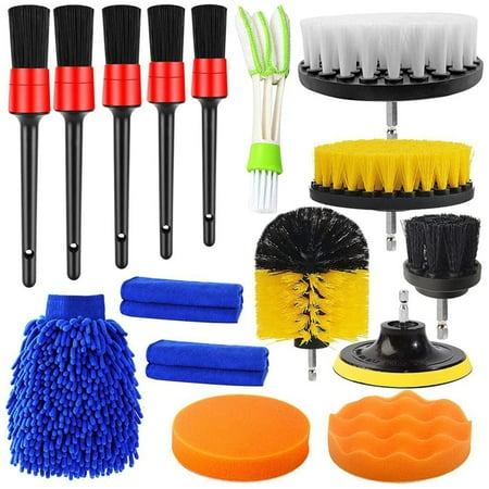 

Drill Brush Bathroom Cleaning Brush Crevice Brushes Cleaner Car Clean 16pcs/set