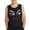 Black, variant on Boys Manga Style Sleeveless Tank Top - 95% Polyester 5% Spandex Soft Stretchy Breathable Fun Cartoon Face Print Summer Top for Kids, Sunny Yellow,Size 6 T