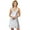 Silver, variant on Women's Shadowline 27091 Satin Essentials Wide Strap 34 Inch Chemise (Silver L)