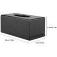 thumbnail image 2 of Wooden Cover Rectangular, Tissues Box Holder Facial Paper Container Napkin Holder for Living Room Bedroom Kitchen(Black), 2 of 8