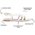 thumbnail image 6 of Journee Collection Womens ALORRA Vegan Leather Open Toe Flatform Sandals, 6 of 6