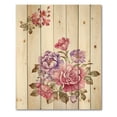 thumbnail image 3 of Designart 'Bouquet of Purple and Pink Flowers I' Farmhouse Print on Natural Pine Wood, 3 of 5