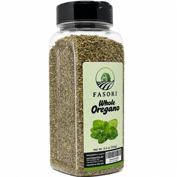 Fasori Oregano Whole Leaves Dried 5.5 Oz