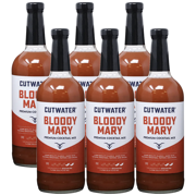 Cutwater Mild Bloody Mary Mix 6 Pack - 1L Bottles- 25 Calories Fat-Free - Full-Bodied Flavorful Mixe