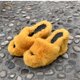 thumbnail image 4 of Pantuflas peludas, cuñas de suela gruesa, zapatillas de exterior a la moda para mujer Wmkox8yii  sa2935, 4 of 4