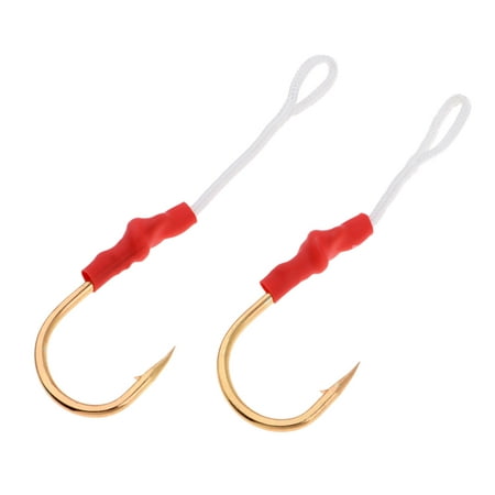 Set of 5 Fishing Assist Hooks ging Hooks &Braid Assist Cord Butter