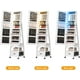 thumbnail image 5 of Yeshouse gabinete de joyería con espejo LED 360°, de cuerpo entero 66", organizador con cierre, mesa de maquillaje plegable y 3 estantes de almacenamiento, 5 of 8