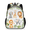 Bronze, variant on Adult Jungle Animals Travel Backpack, Casual Daypack with Adjustable Shoulder Straps, Tropical Leaves Laptop Backpack