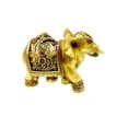 thumbnail image 2 of Mother Elephant With Calf Figurine Faux Gold Finished Poly Resin Feng Shui All Occasion Boxed Holiday Housewarming Gift, 2 of 6