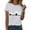 White, variant on HCNTES Women Fall Halloween Shirt Funny Short Sleeve Round Neck Tee Cute Spooky Pumpkin Graphic Casual Thanksgiving Tops(M,A504-Red)