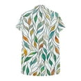thumbnail image 5 of Fashion Shirts for Womens Summer Plus Size Casual Printed V-Neck Loose Short Sleeve Raglan Sleeve Button Top, 5 of 6