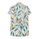 thumbnail image 5 of Xuyuer Vintage Style Raglan Sleeve Button Top - Women's Fashion Casual Printed V-Neck Loose Sleeve Blouse for Weekend Outings, Retro Inspired Spring Summer Fashion & Boho Chic Wardrobe Staple, 5 of 6