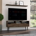 thumbnail image 2 of TUHOME Oslo Tv Stand - Dark Walnut - Engineered Wood - For Living Room, 2 of 9