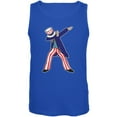 thumbnail image 1 of 4th Of July Dabbing Uncle Sam Mens Tank Top Royal 3X-LG, 1 of 1