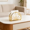thumbnail image 4 of EGNMCR Half Tissue Tissue Box Paper High-end Napkin Kitchen Tissue Glass tissue holder, 4 of 6