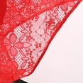 thumbnail image 5 of Aobny Stretch Women's Panties Spring Red Crotchless Open Crotch Panties Lace Sheer Underpants for Women,M-L, 5 of 5