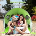 thumbnail image 3 of Goplus Pop Up Beach Tent Anti-UV UPF 50+ Portable Sun Shelter for 3-4 Person, 3 of 10