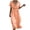 Orange, variant on Kilaqueen Women's Lace Trim V-Neck Midi Dress Short Sleeve High Waist Casual Elegant Flowy Dress Boho Beach Eyelet Long Dresses