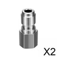 thumbnail image 1 of Acoplador para hidrolavadora,Acoplamiento de lavadora a presión,conector rápido de 3/8",Adaptador de acoplamiento de manguera de acero inoxidable NPT,Rosca de conector de extensión de, 1 of 8