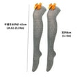 thumbnail image 3 of Entyinea Womens Thigh High Stockings Running Casual Long Tube Socks,Black One Size, 3 of 4