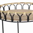 thumbnail image 4 of Round Metal Planter Stand with Tubular Legs, Set of 2, Brown and Black- Saltoro Sherpi, 4 of 5
