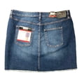 thumbnail image 2 of DKNY Jeans Women's 17" A-Line Frayed Raw Hem Denim Skirt (Nom/Nomad, 14), 2 of 2
