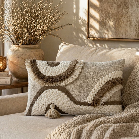 Dune Sculpt Hand Crafted Cushion Cover